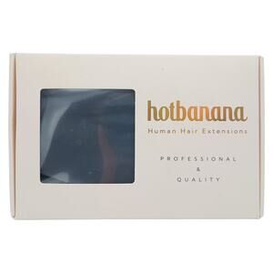 Human Hair 8" Clip in Black Hair Extensions - 7 ct